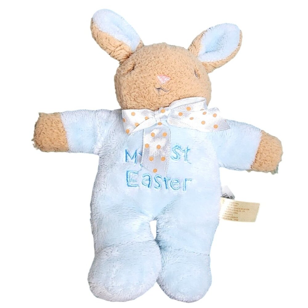 MTY International My First 1st Easter Bunny Rabbit Plush Stuffed Animal Rattle